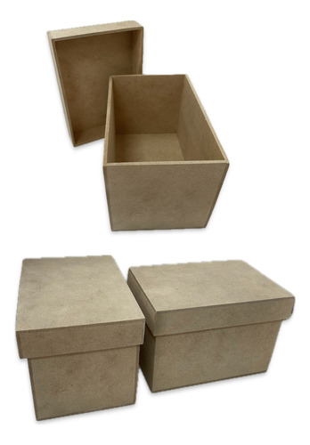 Caja Fibrofacil 10x15x10cm Souvenir Multiuso Alhajero X10u