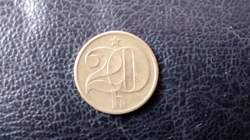 Moneda Checoslovaquia 20 H - 1976 (x737.