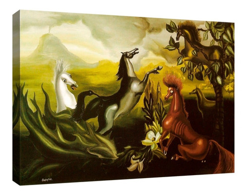 Cuadro Los Caballos De Lord Candlestick Leonora Carrington 