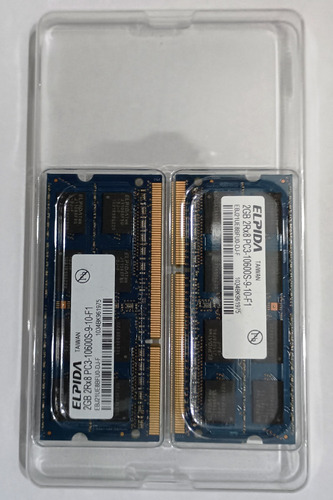 Memoria Ram Elpida Pc3-10600s-9-10-f1 - Ddr3 (2 Gb)