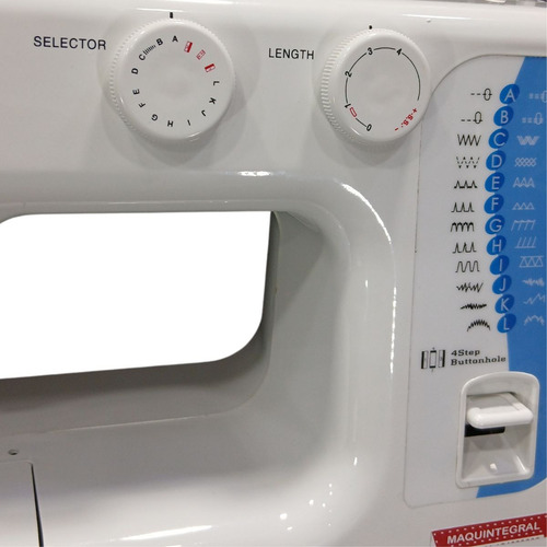 Maquina Coser Profesional Multifuncion 24 Funciones Master Azul Acero