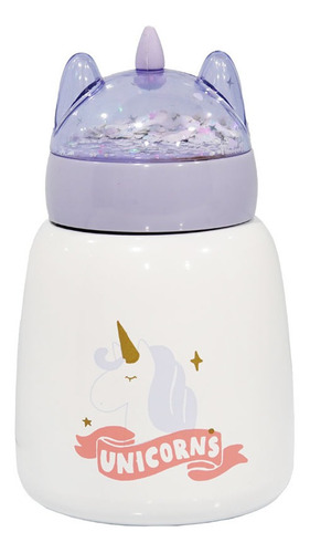 Vaso Termo Para Bebes Niñas Unicornio Termico 300 Ml