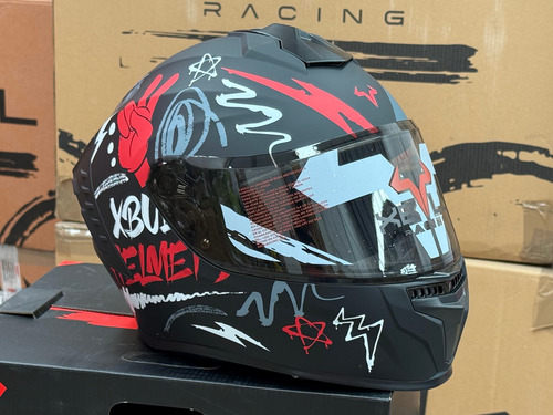 Casco Original Xbull Edicion Especial Vibes Rojo Certificado