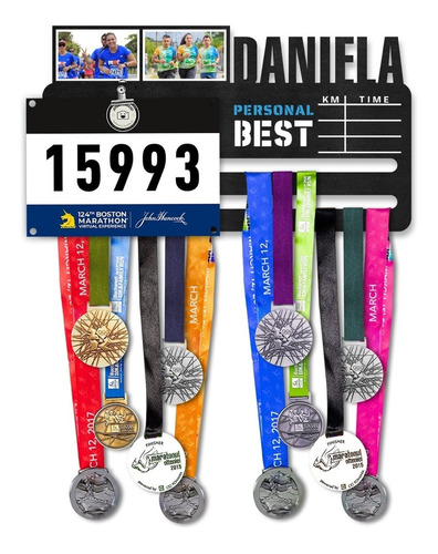 Imagen 1 de 9 de Medallero Personalizado Runner Titán 57x32 Cuadro Deportivo