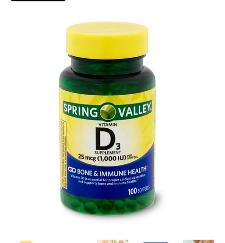 Vitamina D3 1000iu 100 Cápsulas