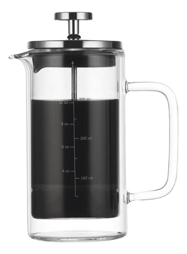 French Press Steel Coffee, Doble Filtro De 10 Onzas, Con Par