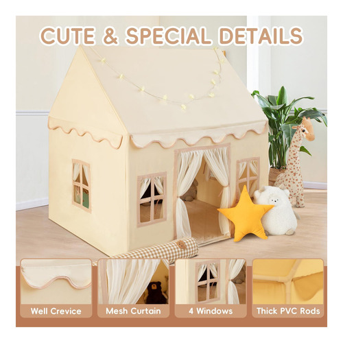 Rongfa Playhouse Play Tent Para Niños-portátil Con Estera De