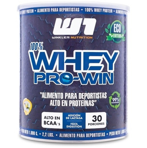 Imagen 2 de 3 de Proteina Whey Pro Win 1 Kg. Winkler Nutrition Sabor Frutos del bosque