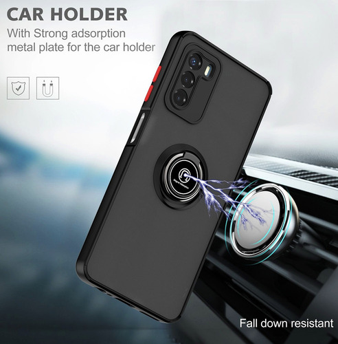 Funda Teléfono Tpu + Pc Anillo Para Zte Blade V40 Vit