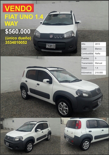 Fiat Uno 1.4 Way Pack Seg. 2013