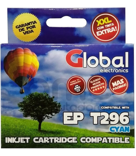 Cartucho De Tinta Compatible Black 297/296 16mls Global