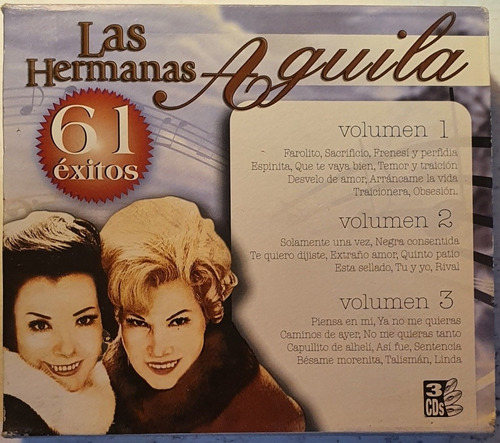 Cd Las Hermanas Aguila + 61 Exitos + Vol 1 2 3 + 3cds
