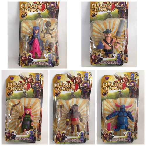 Kit Com 5 Bonecos Clash Of Clans - Action Figure