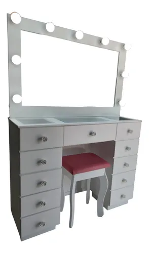 comprar Penteadeira Camarim 1 Metro Com 11 Gavetas