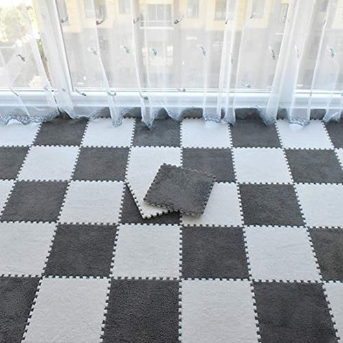 Smabee Interlocking Carpet Shaggy Soft Alfombrillas De Es