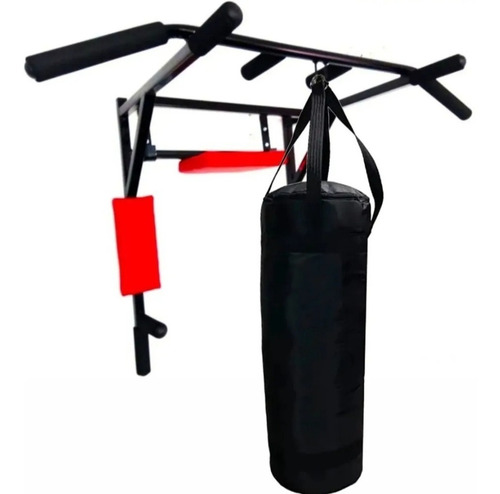 Barra Multifuncional 6 En 1 Crossfit Portable+ Saco De Boxeo