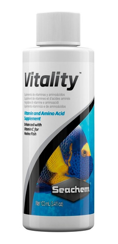 Suplemento Vitamínico Para Peixes Vitality 100ml Seachem