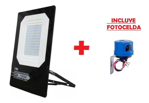 5 Pack Reflector Led 100w Incluyen Fotocelda Exterior 