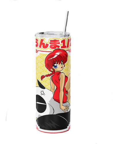 Termo Cafe Skinny Tumbler 20 Oz Ranma Y Medio Anime