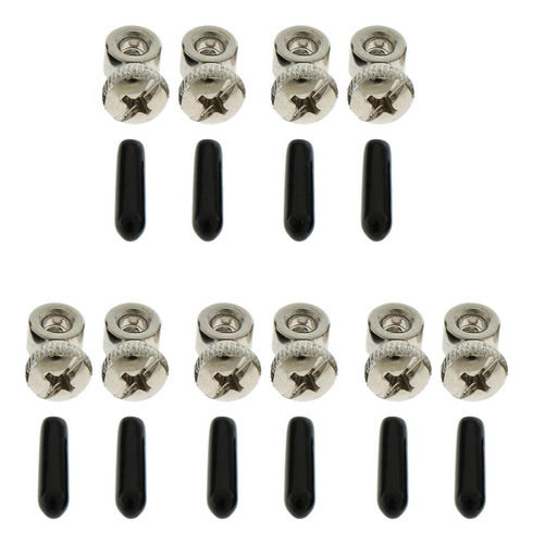 5 Pares De Tornillos + 5 Pares Para Cuerda De Para