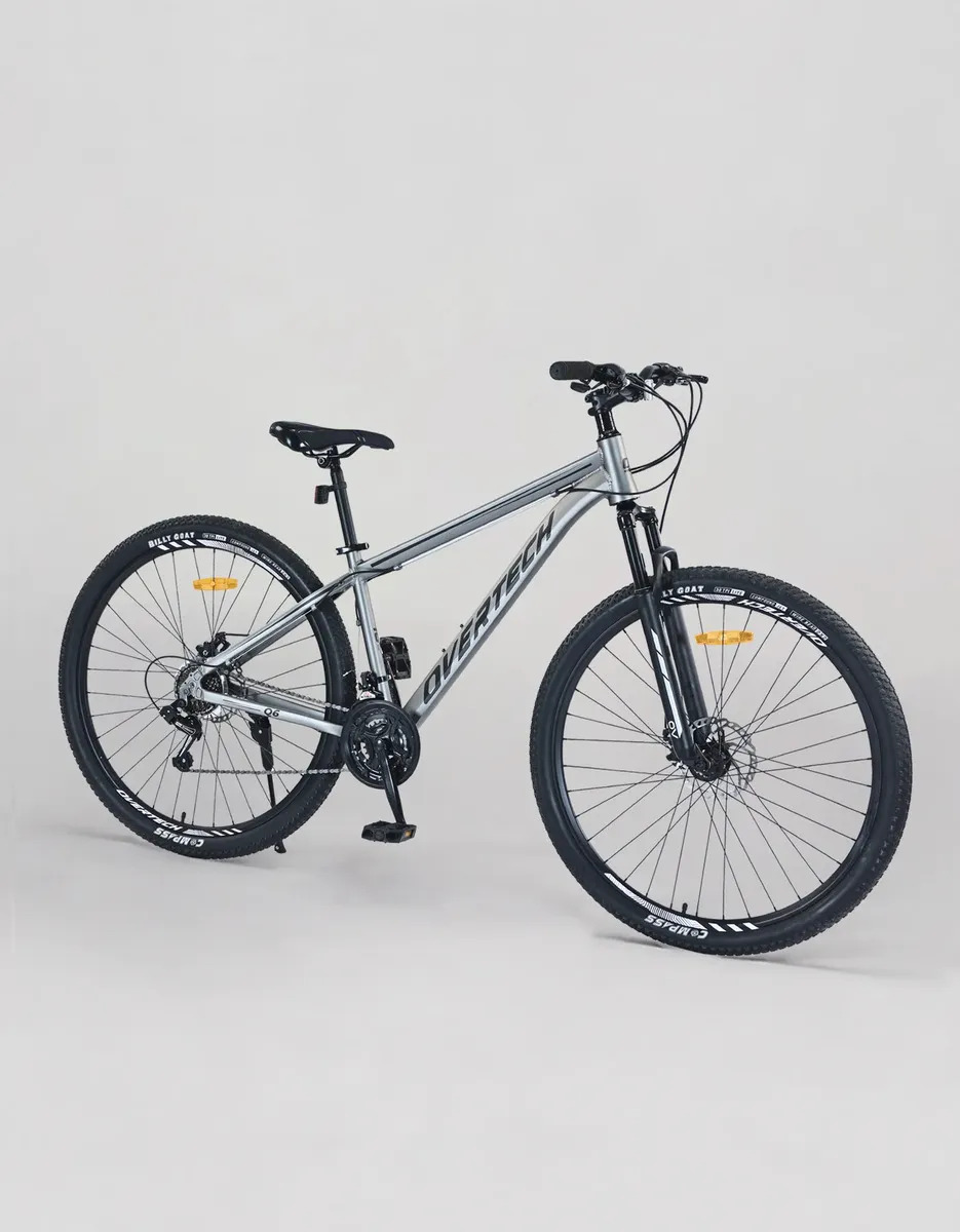 Bicicleta Mtb Overtech Q6 R29 Aluminio 21v Freno A Disco 12x Color Gris/Negro Tamaño del cuadro L