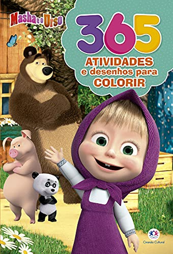 Libro Masha E O Urso - 365 Atividades E Desenhos Para Colori