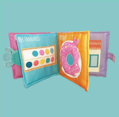 Libro Sensorial Didáctico Formas Bebés Hecho A Mano-olivetta