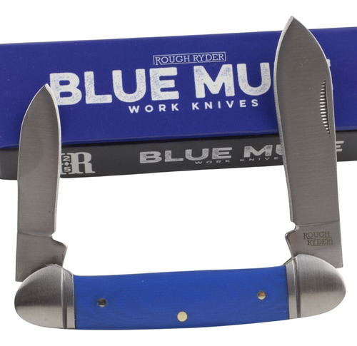 Navaja Rough Ryder Blue Mule  Rr2172 Acero 440 G10 Caza