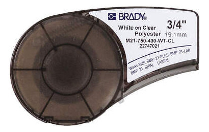 Brady M21-750-430-wt-cl Label Tape Cartridge,permanent P Ggw