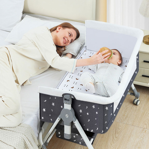Cuna Corral Bebe Colecho Plegable Con Mosquitero Y Ruedas8accessories +7modoscon Cambiadoralta Calidad Plush Frame Edge