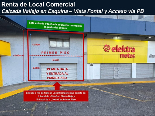 Local Comercial En Renta En Lindavista Vallejo I Sección