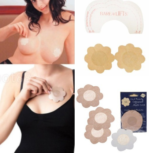 Pack Cubre Pezones +bra Invisible Levantamiento Busto Envío 