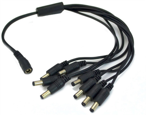 Cable Splitter Corriente P Camaras Cctv 1 Hembra A 8 Machos