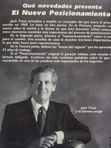 A1 El Nuevo Posicionamiento, Jack Trout (Usado)