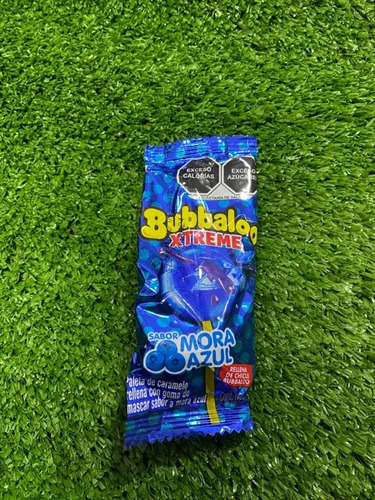 20 Paletas Bubbaloo Xtreme Chicle Mora Azul