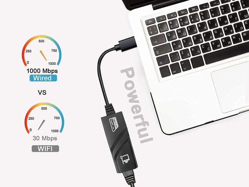 Adaptador Usb-c 3.1 Tipo C Red Lan Rj45 Para Mac Pro/air/ M1