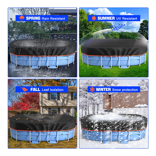 Cubierta Rectangular Piscina 3,66 X 7,32 M Solar Mmg