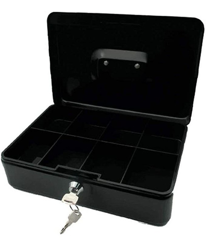 Caja Para Dinero Nextep Ne-160 Metalica Mediana 20cm Negro