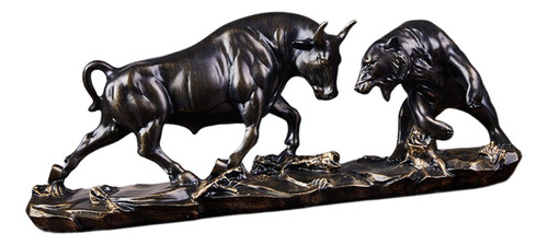 Figura De Lucha De Toro Y Oso, Estatua De Oso Y Toro,