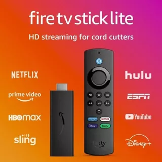 Fire Tv Stick Lite 3ra Gen. Con Botones Amazon Streaming Color Negro