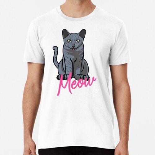 Remera It's Meow Life, Funny Russian Blue Cat Gift Algodon P