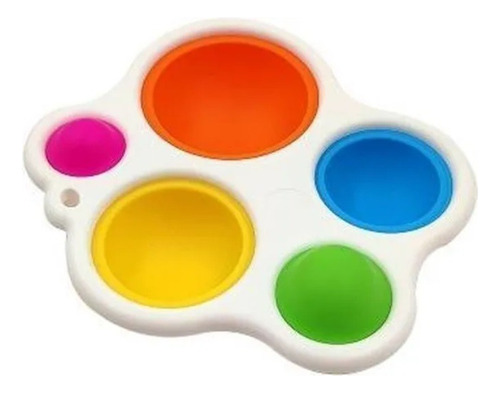 Simple Dimple Borboleta Grande Pop It Fidget Toy Anti Stress Cor Colorido