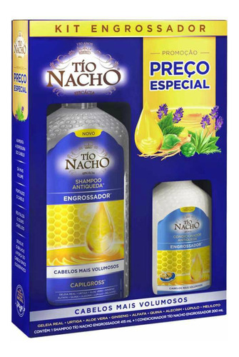 Tio Nacho Kit Engrossador Shampoo 415ml +condicionador 200ml