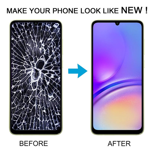 Sj Tela Lcd Preta Para Samsung Galaxy A05 Com Moldura