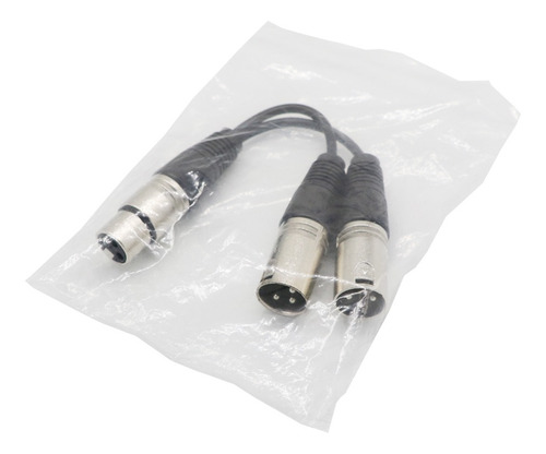 2 Piezas Audio Micrófono Cable Xlr Hembra A 2 Macho Pro