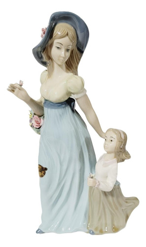 Figura Porcelana Madre E Hija