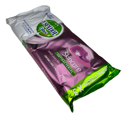 Espadol Jabon En Barra Skincare 90gr X 3 Unidades