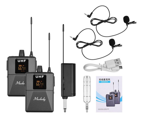 Muslady Uhf - Microfone Sem Fio Com Lapela