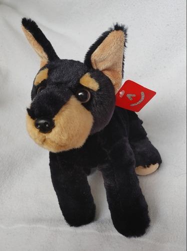 Doberman Negro Aurora Flopsie 30cms Nuevo