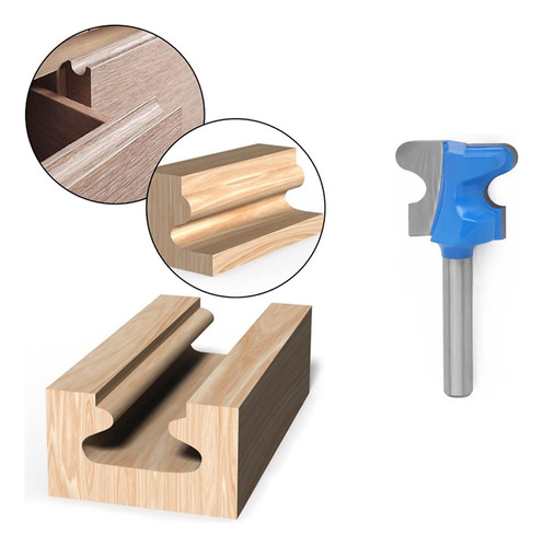 Broca Fresa Ranura Tirador Gavetas 1/4 Router Trompo Madera